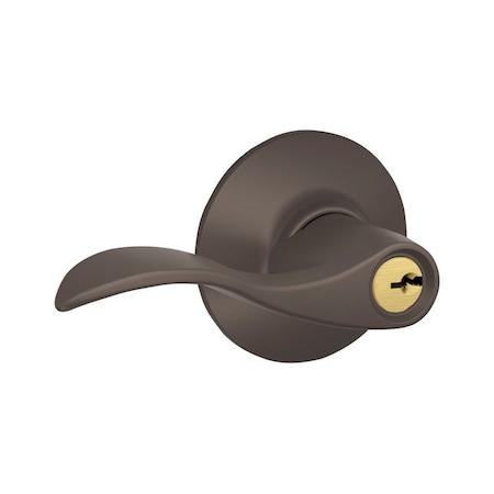 Schlage Schlage Accent Oil Rubbed Bronze Entry Lever KA4 1-3/4 in. F51ACC613KA4